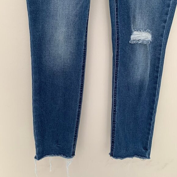 Old Navy Rockstar super skinny ankle distressed stretch denim jeans - Picture 3 of 10